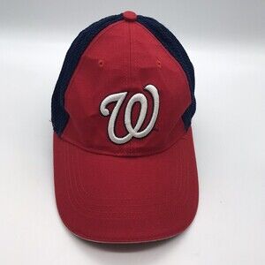 Washington Nationals MLB Bud Light Baseball Cap Red Blue Mesh Back Strapback Hat